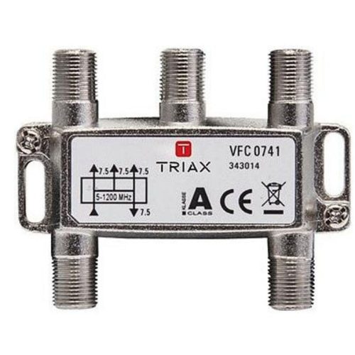 F 4-es splitter 5-1000MHz Szélessávú 4-es antennajel elosztó