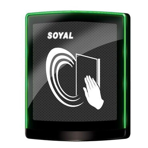 SOYAL AR-PB-888BI-GR Esztétikus infravörös érintésnélküli süllyesztett nyomógomb zöld/piros