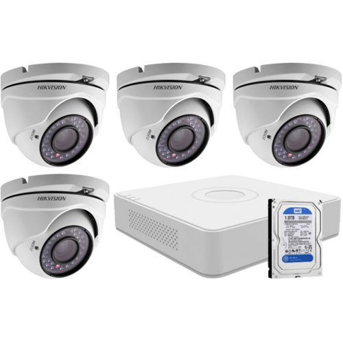 4 dome infrakamerás megfigyelőrendszer HIKVISION HDTVI 116616