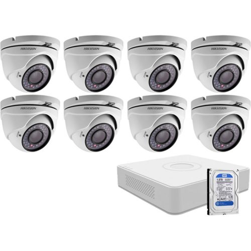 8 dome infrakamerás megfigyelőrendszer HIKVISION HDTVI 116617