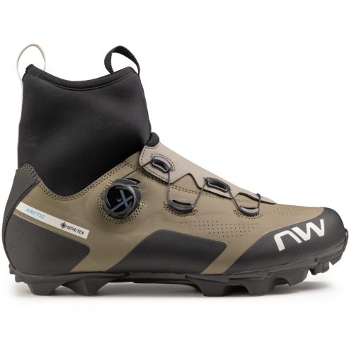 NORTHWAVE Cipő NW MTB CELSIUS XC ARCTIC GTX, 42 téli, zöld/homok 80204037-48-42