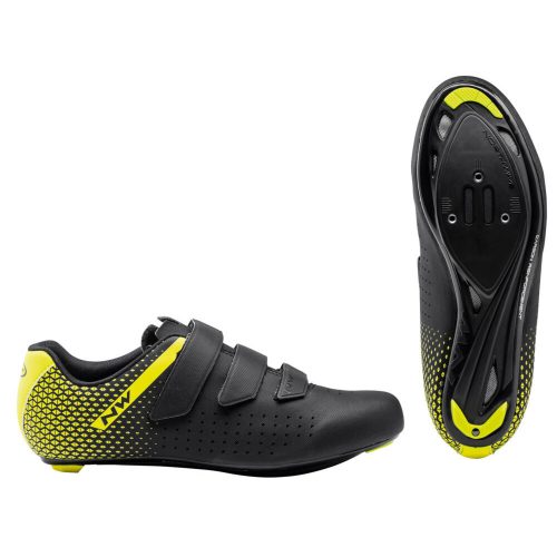 NORTHWAVE CIPŐ NW ROAD CORE 2 39 FEKETE/FLUO SÁRGA 80211013-04-39