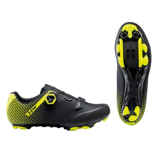 NORTHWAVE Cipő NW MTB ORIGIN PLUS 2 41 fekete/fluo sárga 80212005-04-41