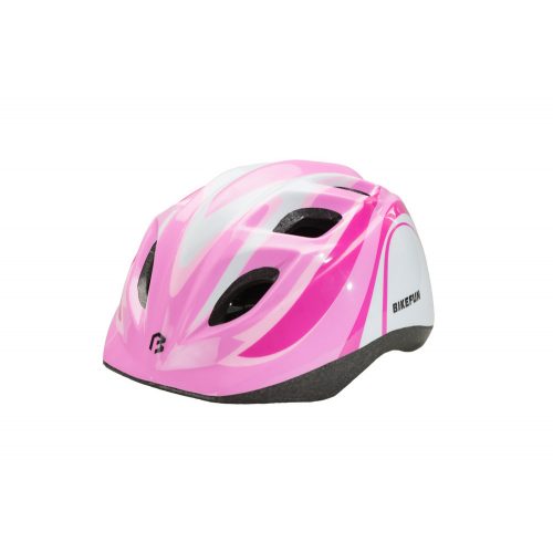 BIKEFUN Fejvédő BF Junior M pink/fehér 52-56 cm (44/ctn) HB8-PW-M