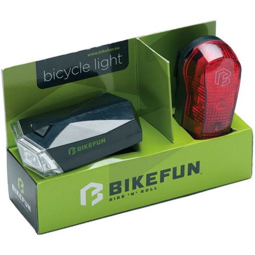 BIKEFUN SQUARE SZETT biciklilámpa csomag JY-585+JY-173T