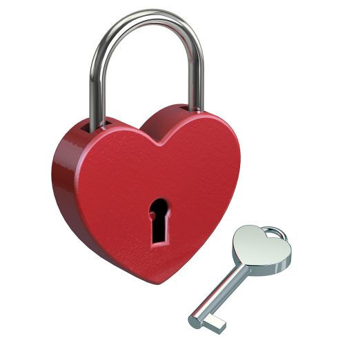 Basi Heart Lock Piros szerelemlakat B00060703