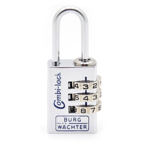 BURG WACHTER CombiLock90 20 ChromoSB számzáras lakat Combi Lock 90 20 Chromo SB