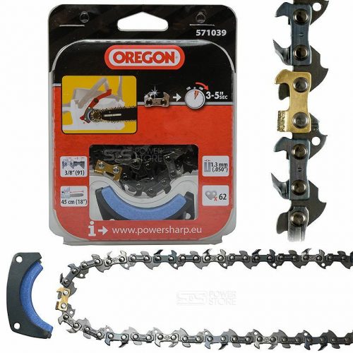 POWERSHARP Lánc 3/8p-1.3mm és élezőkő Oregon CS1500 571039