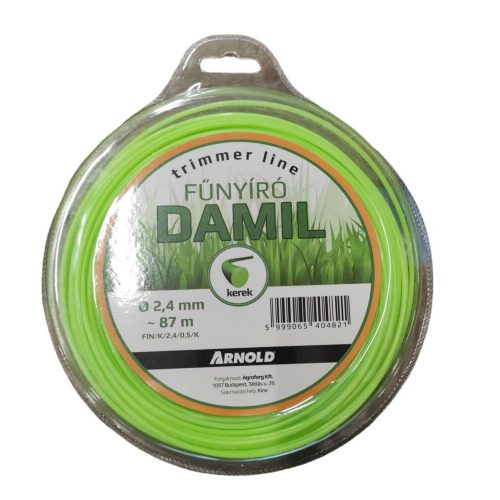 Trimmer line fűnyíró damil kerek 2.4mm 87m