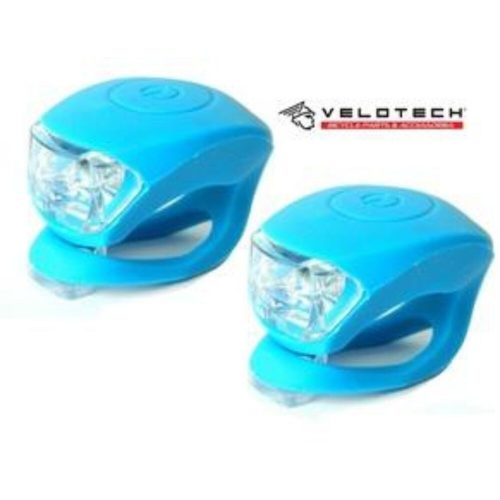 VELOTECH Villogó szett 2LED kék 34688