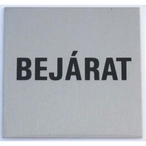 JKH Tábla alu öntapadós 60 x 60 mm BEJÁRAT 3427179