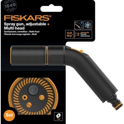 Fiskars Comfort locsolópisztoly, állítható öntözőfej + öntözőfej, multi - 1056494