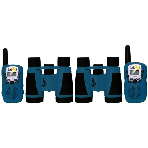 Levenhuk LabZZ WTT10 kék walkie-talkie és kétszemes távcső készlet 79902