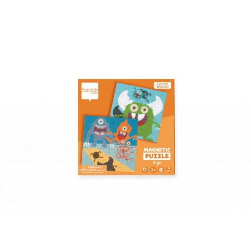 Mágneses puzzle könyv - Szörnyecskék - Scratch Europe SC6181157